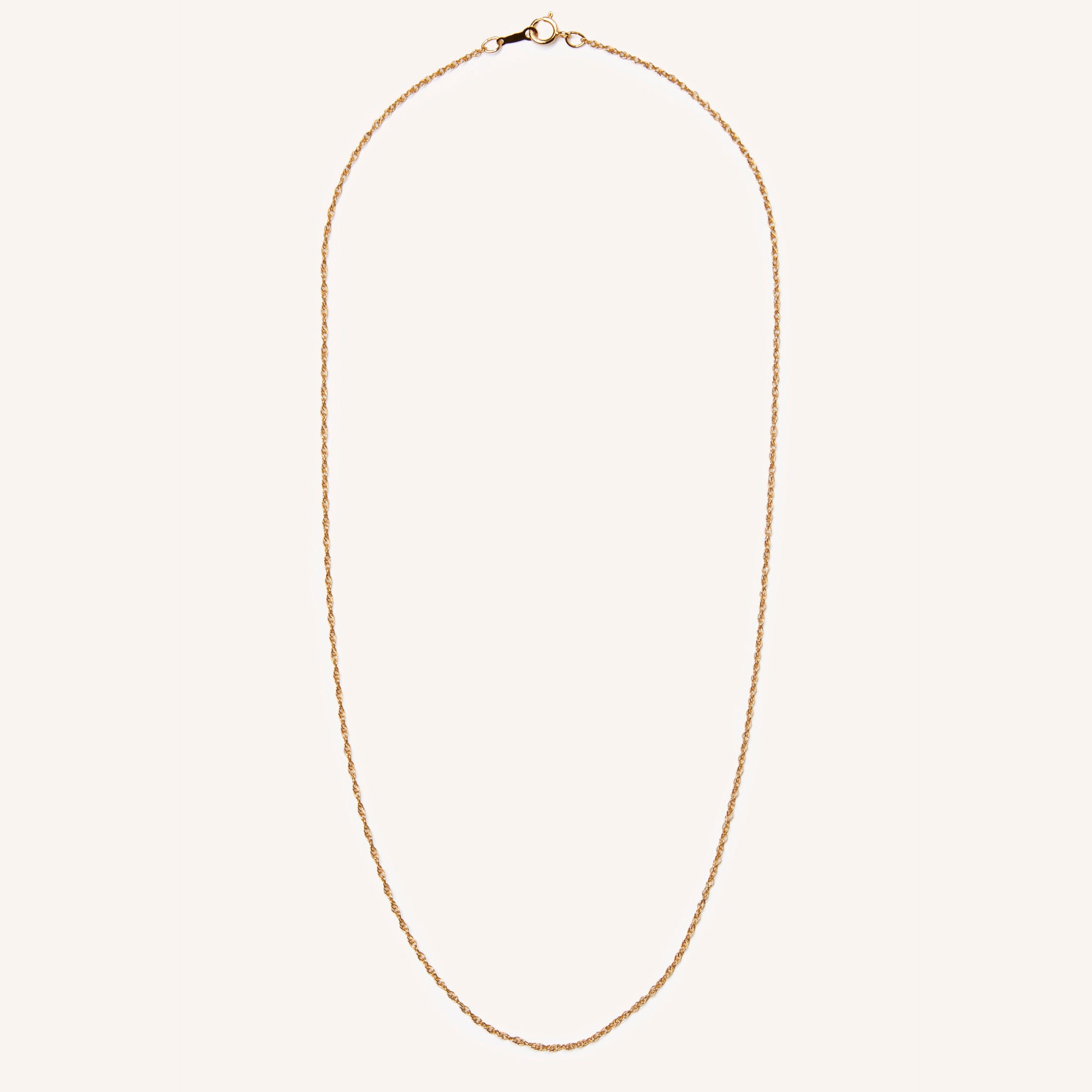C.W. James Bianca gold rope chain necklace