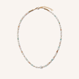 C.W. James Harmony pearl and gemstone necklace